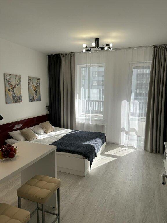 Двухместные апартаменты с балконом (двуспальная кровать)