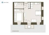 Двухместный полулюкс c 1 комнатой с балконом 2 отдельные кровати