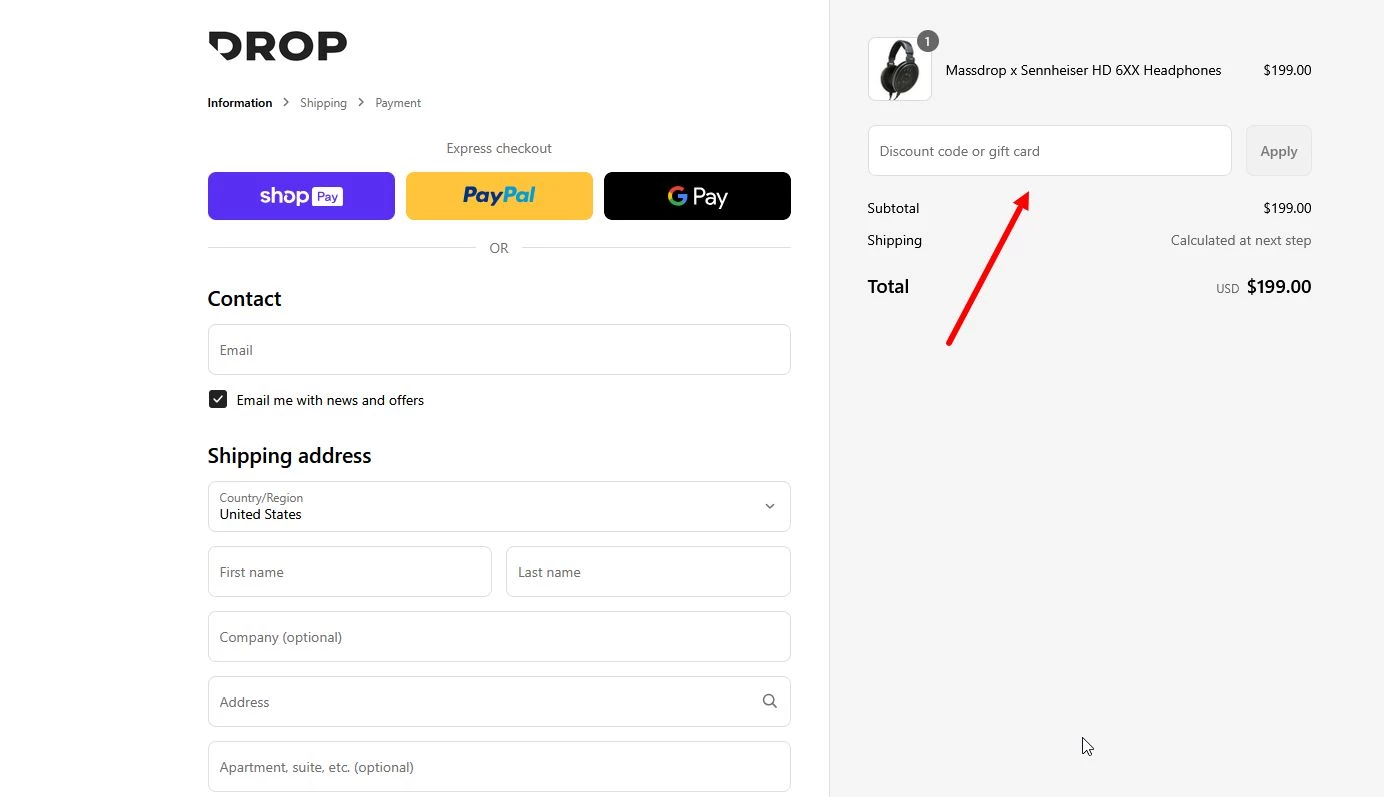 Промокоды Drop