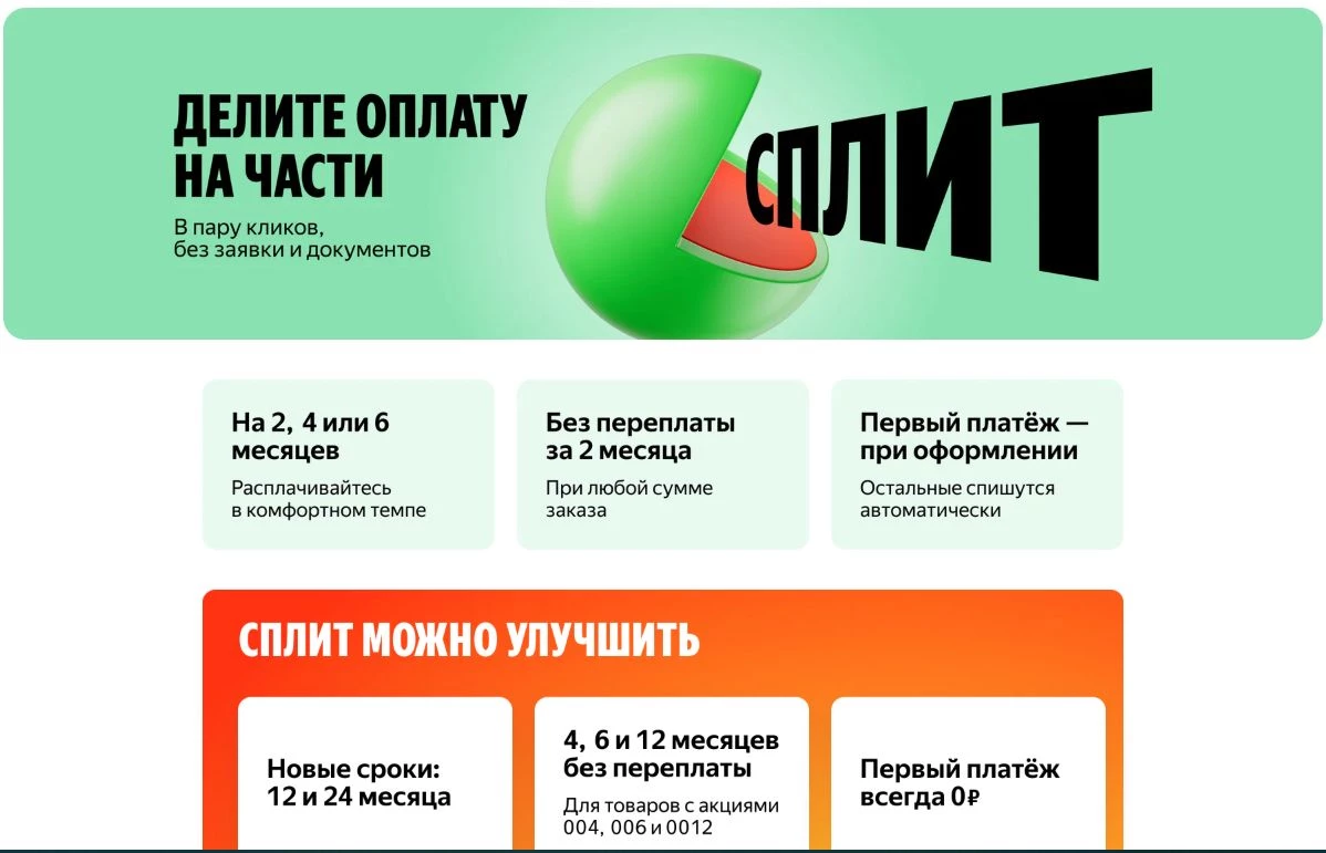 Яндекс Сплит