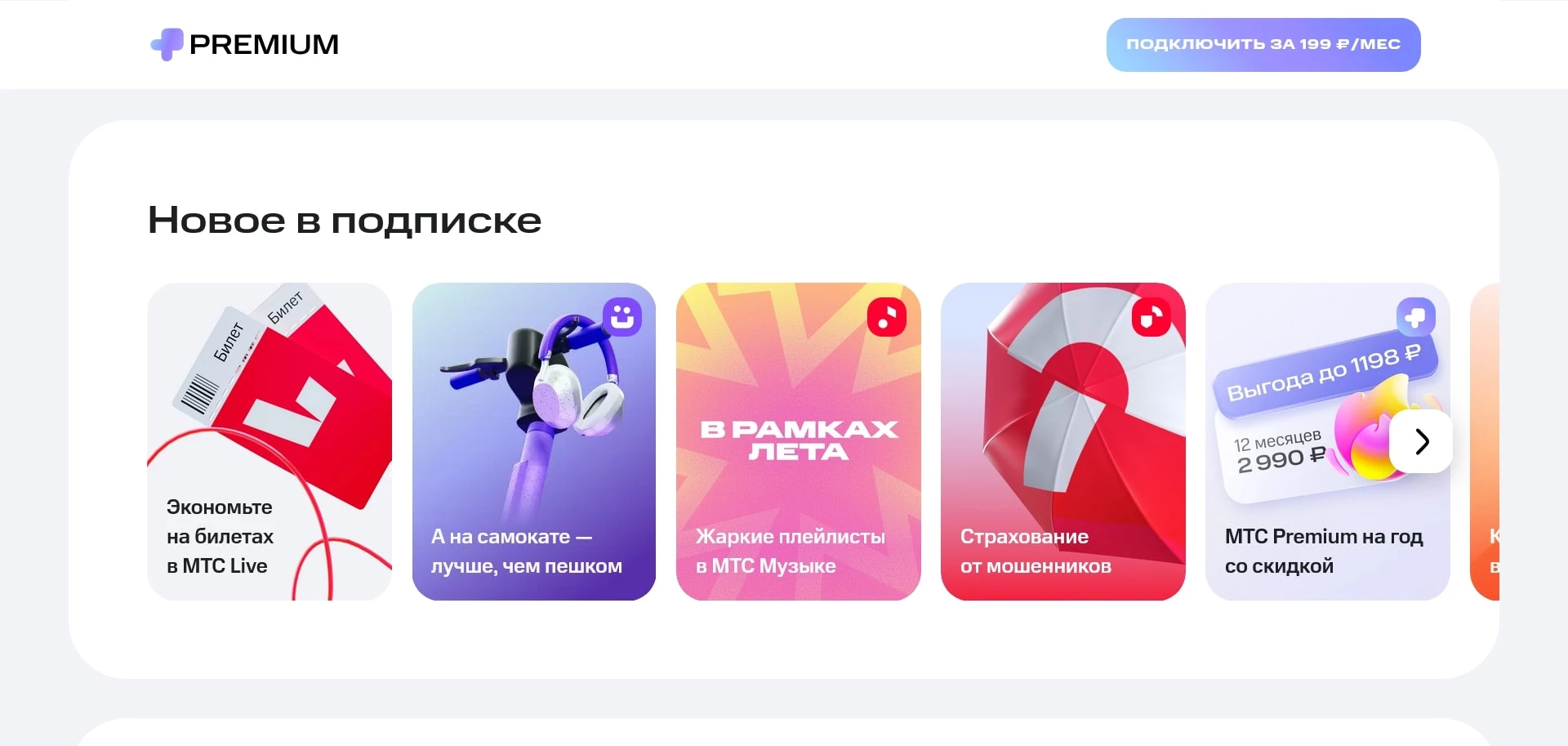 МТС Премиум акции