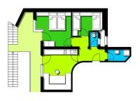 Апартаменты Standard с 2 комнатами с балконом