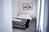 Двухместные апартаменты Black&White двуспальная кровать