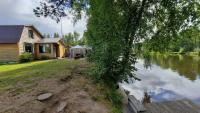 Дом на берегу реки в живописном месте, рядом озеро Сямозеро